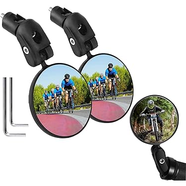 2 Specchietti Retrovisori Per Bicicletta - Regolabili E Catarifrangenti, Per Manubrio 20-40mm