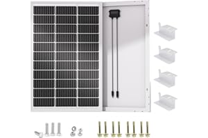 ECO-WORTHY 100W 12 Volt Solar Panel Monocrystalline 100 Watt Solar Module for Battery Charging