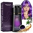 Polar Hair Dye Shampoo,Purple Hair Dye,Hair Care Instant Dye Shampoo,3 in 1 Shampoo for Color Treated Ha/ir,Natural Hair D/ye Sham/poo,Permanent Hair Dy/e,Pol/ar Hair Care,Anti Grey Sham/poo(Purple)