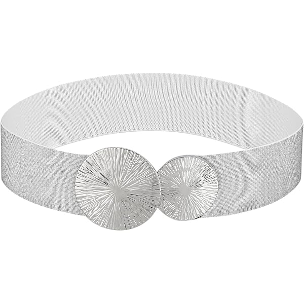 TRADERPLUS Ceinture Vintage Extensible Femme - Ceinture Élastique Large Papillon 5cm, Ajustable 65-90cm