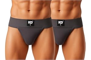 KD Willmax Men’s Regent Gym Jockstrap Cotton Supporter | Soft Waistband | Full Back Coverage | Sports Fit