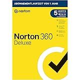Norton 360 Deluxe 2022 | 5 Geräte | Antivirus | Unlimited Secure VPN & Passwort-Manager | 1 Jahr | PC/Mac/Android/iOS| Aktivi