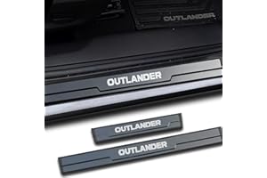 GZBFTDH Protector Umbral Coche, para Mitsubishi Outlander 2013-2022 Car Accesorios, Auto Parts Acero PláStico Inoxidable Decoración para Estribos Protectoras