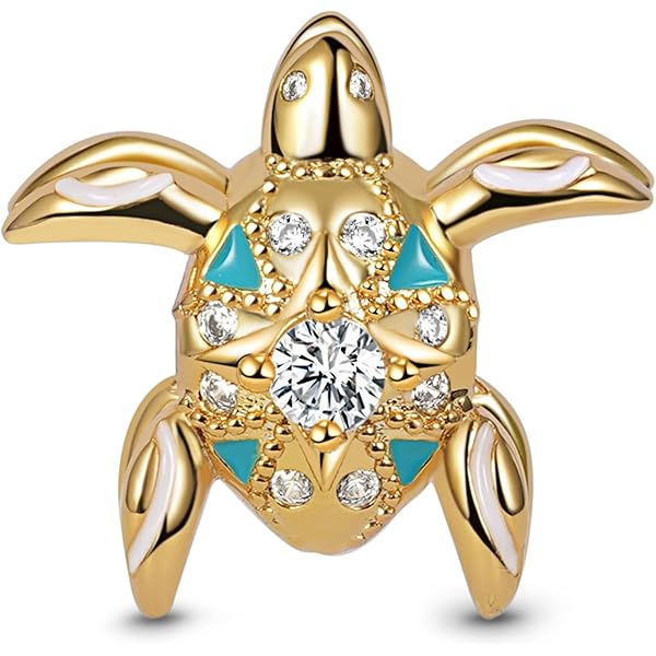 Charme Infini & Cœur GNOCE - Perle Creuse En Argent Sterling Plaqué Or 18K - Pour Bracelet Ou Collier Femme