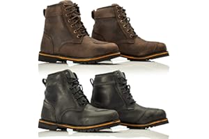 RST BOOTS RST 2146 ROADSTER II SHORT ANKLE MOTORBIKE BOOTS - Motorcycle Mens Bike Riding CE Approved Waterproof Leather Lace Up Casual Touring Boots