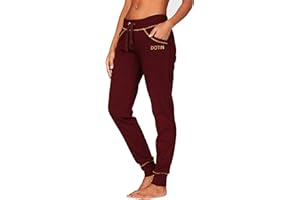 DOTIN Damen Jogginghose Sporthose High Waist Trainingshose Baumwolle Freizeithose Yoga Hose für Frauen