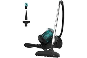 Cecotec Aspirateur Traineau sans Sac Conga Rockstar Multicyclonic Plus, Puissance de 800 W, Multicyclonique, 20 kPa, Capacité de 2,5 L, Filtre à Haute Efficacité, Tube en Métal, 3 Accessoires