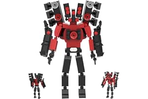 GUUIESMU Skibidi Toilet Bausteine,Skibidi Toilet Building Block Kit,The New Upgraded Titan Cameraman,Titan Speakerman Upgraded,Titan Tv Man Upgraded,For Kids Fans Halloween Christmas Birthday Gifts (A)