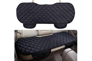 bangminda Coprisedile Universale Auto Copri Sedile Auto Velluto Cuscino della Copertura del Auto Soft Confortevole Protezione per Sedile Auto per Bambini Bebè Animali (1 Coprisedile Posteriore, Nero)