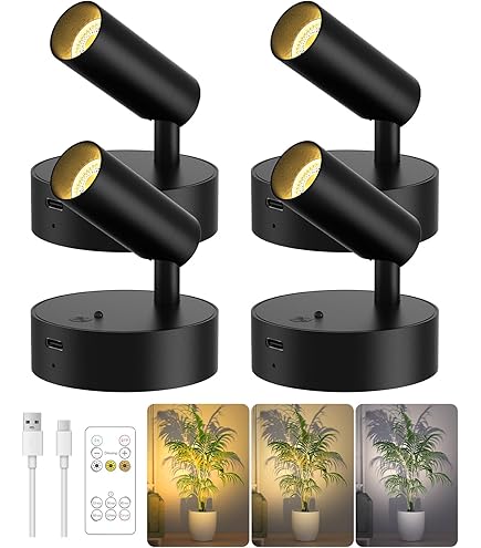 Mini Faretto A LED Da 1 W Colorato (Rosso) – 360° Regolabile, Plug And Play, Per Vetrine, Pareti E Spettacoli Di Luci