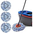 Spin Mop Replacement Heads Compatible with Ocedar RinseClean 2 Tank Mop System,Microfiber Mop Refill Heads for O Cedar Cleaning All Hard-surfaced Floor