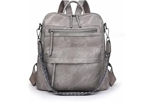 Puwuzixi Frauen Rucksack Wasserdicht Anti-Diebstahl PU Mode Reisen Mehrzweck Cabrio Geldbörse Umhängetasche Handtasche Rucksack