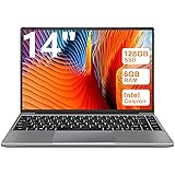 WOZIFAN PC Portatile 14 pollici Notebook Win 11 upto 2.8 GHz 6+ 128 GB ROM Supporta l'espansione SSD 1TB Celeron N4020 2.4G+5