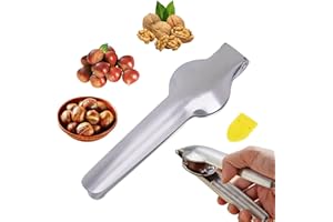 Xiujuers Alicates Castañas, Cortador de Castañas con Garras de Castaño, Abridor Castañas, Inoxidable Pinza Castaña, Chestnut Cutter, para Avellanas y Otros Frutos Secoscaparazón Abierto (Plata)