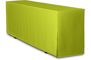 ‎TEXDEKO TexDeko® Biertischhusse Premium für Bierzeltgarnitur 220 x 70cm Blickdicht waschbar nur Tisch (Apfelgrün)