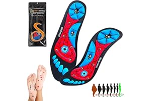 QUANMAITONG Magnetische Einlegesohlen Original，Orthopädische Schuheinlagen Akupunktur einlagen zum abnehmen Für Schmerzende Füße Mit Magnetischen Akupressur (41-43)