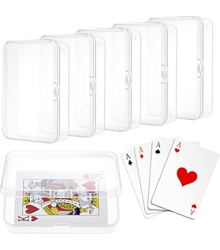 CONTENEUR DE CARTES à Jouer Transparent Boîte De Cartes De Jeu