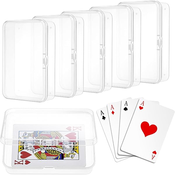 Lot De 2 Porte-Cartes à Jouer 3 Étages - Support Éventail Avec Socle, Rouge Et Jaune - 6