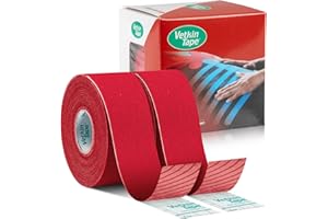 VetkinTape 2 Rollen von 3 cm x 5 m (Rot) | Kinesiologie Tape für Equine/Pferde & Canine/Hunde