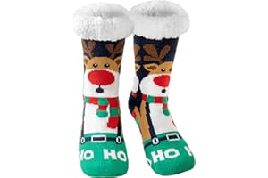 Niofind Męskie Skarpety Damskie, Termoaktywne Skarpetki, Ciepłe Ckarpety Polarowe, Ciepłe Skarpety z Polaru, Duże Skarpety świąteczne Pilou na Boże Narodzenie, Prezent na Boże Narodzenie