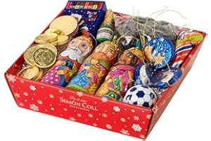 SIMON COLL Simón Coll Cesta de Navidad de Dulces y Chocolates con Leche para Niños 202gr