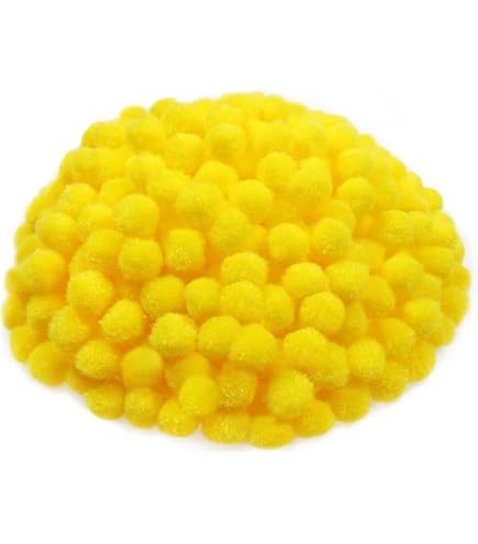 UUYYEO 30 Pompon Soffici In Pelliccia Sintetica, 5 Cm, Bianchi, Per Decorazioni E Artigianato Fai Da Te