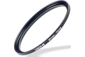 JIEYONGXIANG Lumos Step up Ring 67-72 - Metall Filteradapter matt schwarz - von Kamera Objektiv mit 67mm Filtergewinde auf 72mm Filter - Zubehör Adapter
