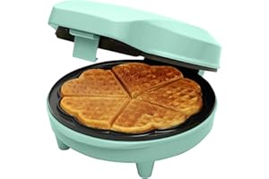 Bestron ASW217MBS Waffle Maker, Alloy Steel, Color: green