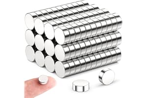 FINDMAG Lot de 50 petits aimants puissants de 8 mm x 3 mm - Pour réfrigérateur - Aimants puissants pour tableau magnétique, tableau d'affichage, petits aimants pour réfrigérateur, tableau blanc -