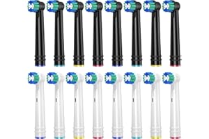 ‎REDTRON REDTRON Wymienne główki szczoteczki do Oral B, 16 główek szczoteczki elektrycznej do Oral B, główki szczoteczki Precision Clean pasują do Professional Care, Vitality Pro Smart Genius Series