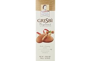 Grisbì Crema Nocciola - Biscotti di Croccante Pasta Frolla, Ripieni di Morbida Crema alla Nocciola, Ideali per Ogni Meritato Momento di Pausa, Confezione da 9 Biscotti, 150 gr