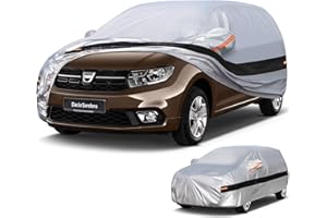 Holthly 10 strati Telo Copriauto per Dacia Sandero(2008-2025),100% copertura auto impermeabile,Telo Copri Auto per Esterno,impermeabile,protezione UV,antivento,antipolvere.