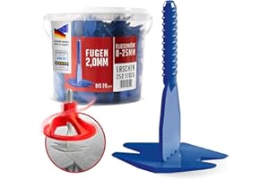 Nivilli SPINNY - 250 tiradores/ancho de junta 2mm - grosor del material 8-25mm / Un sistema de nivelación técnicamente superior