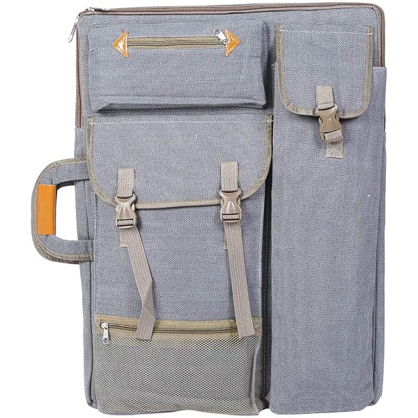 Portfolio A3 Impermeabile Per Artisti E Studenti, Borsa Porta Disegno Rosa Con Tracolla, Custodia Per Tavole E Materiale Da Disegno