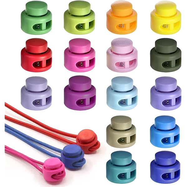 16 Fermagli Per Lacci In Plastica - Chiusure Rapide Per Vestiti, Zaini E Cordini - Foto 6