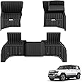 3W Floor Mats Fit for Land Rover Defender 110 2020-2024 L663 (Non 7 Seat), All Weather Pet Dog Friendly TPE Car mats, Waterproof Anti Slip Protection Floor Liner Easy to Clean Car Accessory