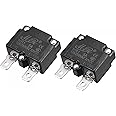 sourcing map Circuit Overload Protector 5A AC125/250V DC32V Automatic Reset Thermal Circuit Breaker 2pcs