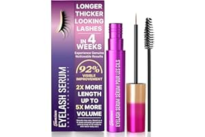 TAMRAN Wimpernserum Long Lashes, Lash Serum - Ohne Hormone, Natürliches Wimpernserum mit Augenbrauenbürste, für Pflege Gebrochene Wimpern, Vollere und Längere Wimpern (5 ml (1er Pack), stück, 1.0)
