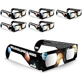 efekol Gafas para eclipse solar, certificado EN ISO 12312-2 y CE | Gafas de eclipse solar verificadas por OVAE para adultos y