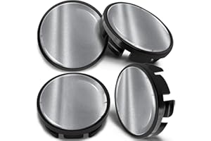 SkinoEu 4 x 65mm Wheel Centre Alloy Hub Center Caps Compatible with VW 3B7 601 171 / 6U7 601 171 Black Hubcaps CV 3