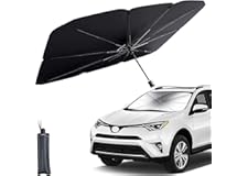 Showay Car Windshield Sun Shade UV Rays and Heat Sun Visor Protector Foldable Reflector Umbrella brella Shield