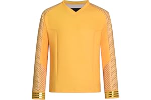 COSPARTS Mens Strange New Worlds Cosplay Costume Captain Pike Uniform Jacket Shirt