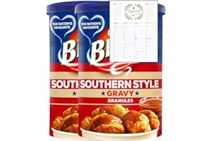 THINK OUTSIDE THE GIFT Gravy Granules Bundle which Contains Bisto Southern Style Gravy Granules 190g - Pack of 2 with Grocery List Card