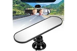 JoyTutus Rear View Mirror for Driving Test, Universal Car Inside Mirrors, Driving Instructor Learner Examiner Mirror with Suction Cup, Car Rearview Mirror for Driving Test & Lesson (220 X 60mm)