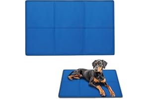 AECCN Tappetino Refrigerante Cane 110x70cm - Tappetino Di Auto Raffreddamento Istantaneo, Gel Non Tossico, Superficie Resistente Ai Graffi, Tappetino Refrigerante Perfetti Per L'Estate Calda【XL】