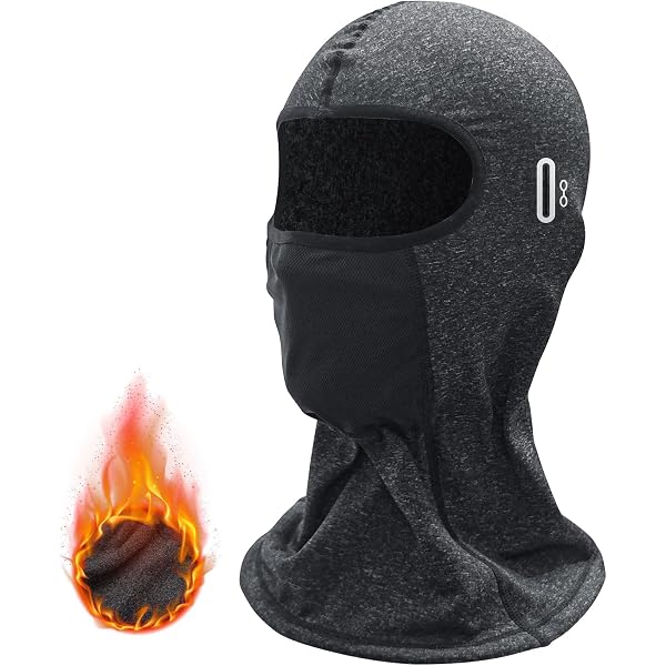 Sturmhaube (Balaclava) Aus Thermo-Fleece – Schwarz, Einstellbar Für Winter, Ski & Motorrad