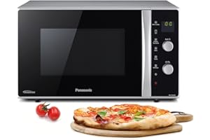 Panasonic NN-CD565BEPG - Four 3 en 1 Combiné, 27 L, Inverter, Chaleur à 100-220°C, Gril Quartz 1300W, Micro-ondes 1000 W, Plat Crispy, Plateau tournant 34 cm, Noir - Version FR