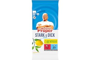 Meister Proper Starke & Dicke Allzweckreinigungstücher Citrusfrische (30 Tücher), Schnelle Und Effektive Reinigung Ohne Bleichmittel, Hergestellt Aus 100 % Recycelten Fasern