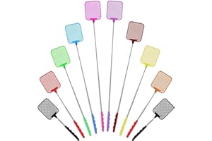 WDJLNZB Matamoscas, Matamoscas Extensible, 10Piezas Matamoscas Manual, Matamoscas Mano, Multicolores Plastico Control de Moscas Manual, Fly Swatter para Controlar Varias plagas y Mantener Alejado Las Plagas