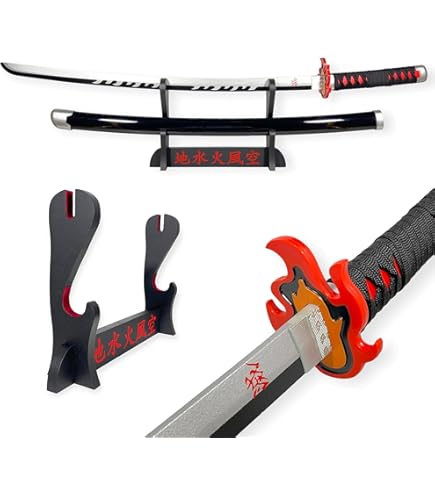 Support Mural 2 Niveaux Pour Katana/sabre - En Bois MDF Noir - Dimensions 37x25 Cm - Affichage Horizontal Pour Bureau Ou Mur